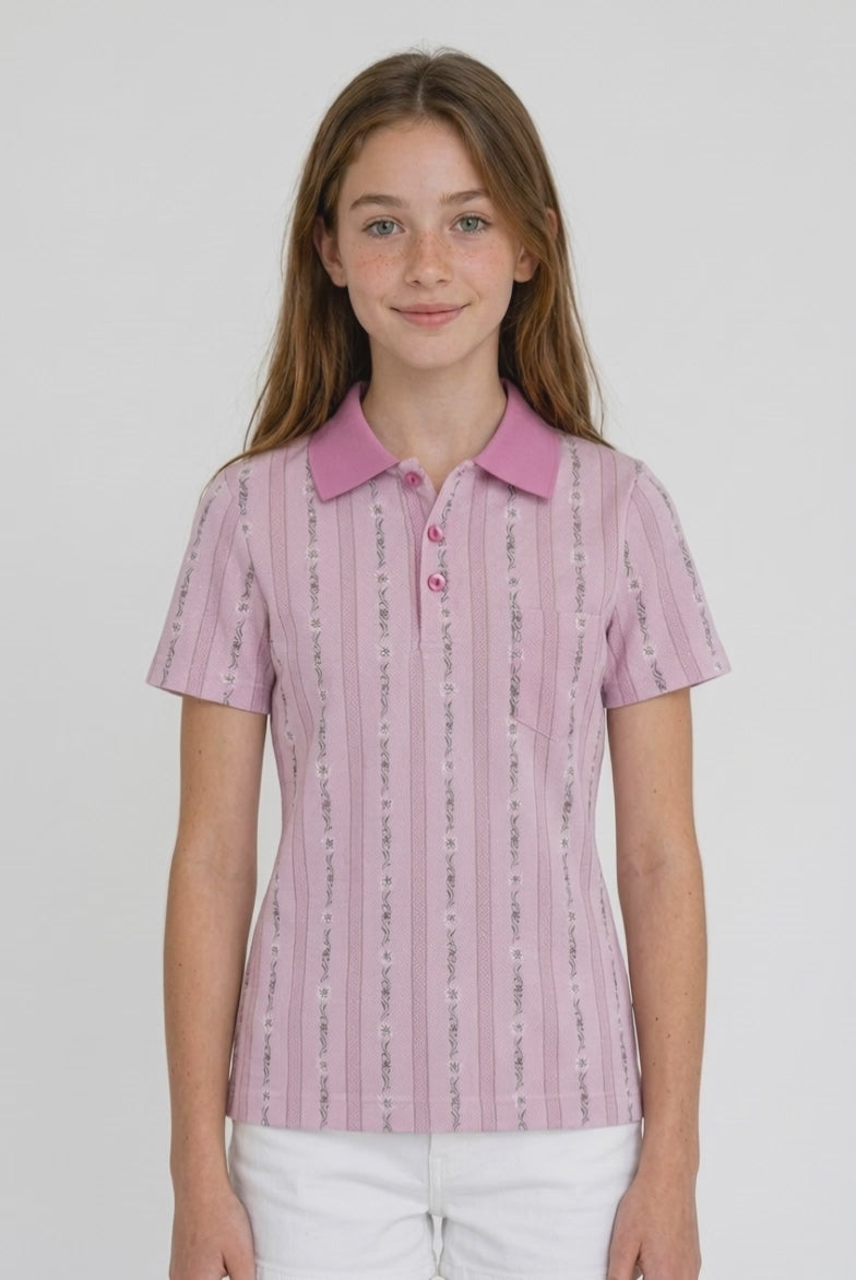 Children's polo shirt short sleeve 1/4 sleeve