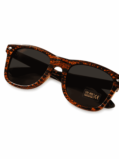 UV400 CE Sonnenbrille mit Holz Look