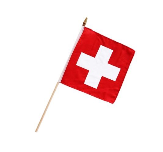 Schweizer Fahne, 25 x 25 cm  Schweizer Souvenirs I