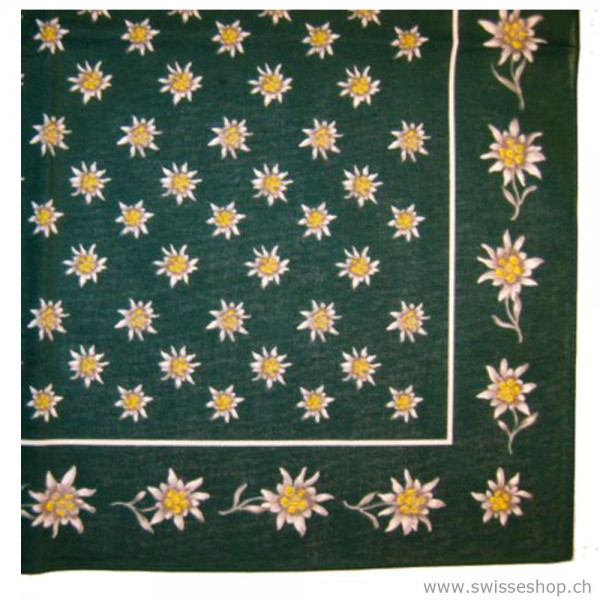 Nickituch Edelweiss, 55 x 55 cm, 100 % Baumwolle